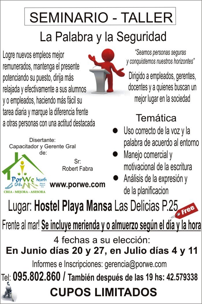 INSCRIBETE YA NO TE LO PIERDAS! SEMANINARIO INSCRIBETE YA NO TE LO PIERDAS! SEMINARIO